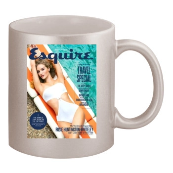 Rosie Huntington-Whiteley 11oz Metallic Silver Mug