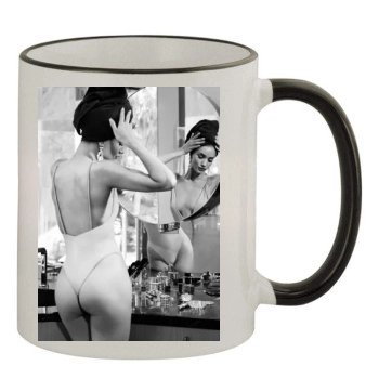 Rosie Huntington-Whiteley 11oz Colored Rim & Handle Mug