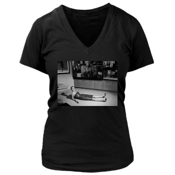 Rosie Huntington-Whiteley Women's Deep V-Neck TShirt