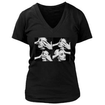 Rosie Huntington-Whiteley Women's Deep V-Neck TShirt