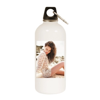 Rosie Huntington-Whiteley White Water Bottle With Carabiner