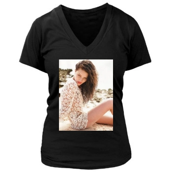 Rosie Huntington-Whiteley Women's Deep V-Neck TShirt