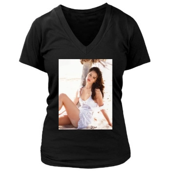 Rosie Huntington-Whiteley Women's Deep V-Neck TShirt