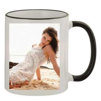 Rosie Huntington-Whiteley 11oz Colored Rim & Handle Mug