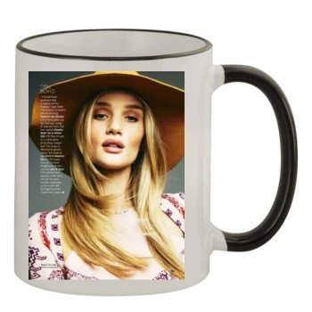 Rosie Huntington-Whiteley 11oz Colored Rim & Handle Mug