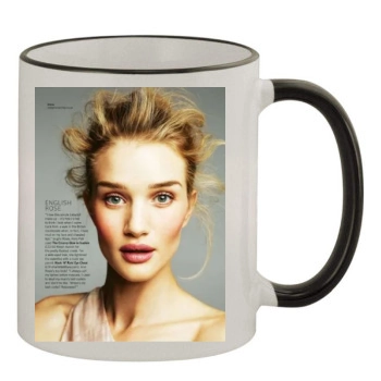 Rosie Huntington-Whiteley 11oz Colored Rim & Handle Mug