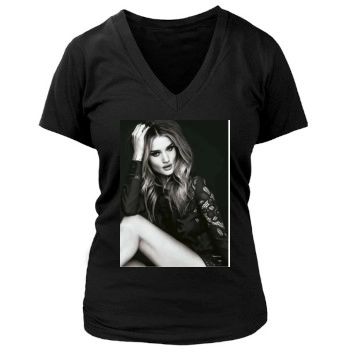 Rosie Huntington-Whiteley Women's Deep V-Neck TShirt