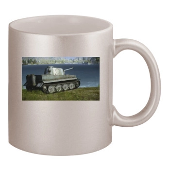 World of Tanks 11oz Metallic Silver Mug