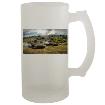 World of Tanks 16oz Frosted Beer Stein