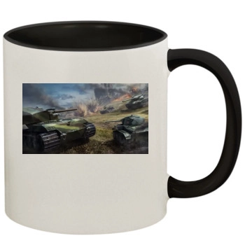 World of Tanks 11oz Colored Inner & Handle Mug