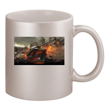 World of Tanks 11oz Metallic Silver Mug