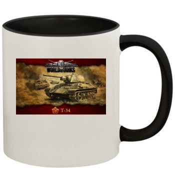 World of Tanks 11oz Colored Inner & Handle Mug