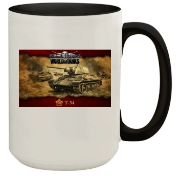 World of Tanks 15oz Colored Inner & Handle Mug