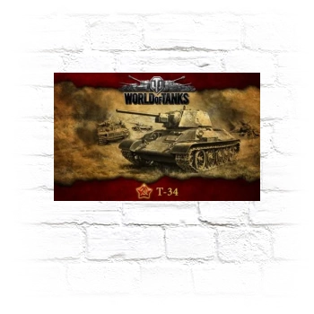 World of Tanks Metal Wall Art