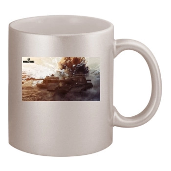 World of Tanks 11oz Metallic Silver Mug