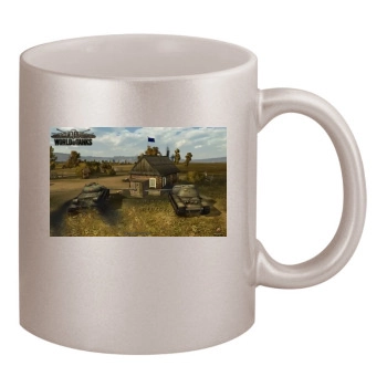 World of Tanks 11oz Metallic Silver Mug