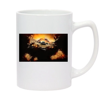 World of Tanks 14oz White Statesman Mug