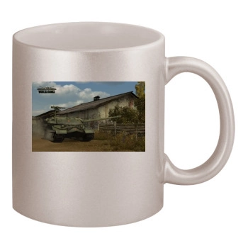 World of Tanks 11oz Metallic Silver Mug