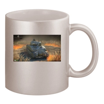 World of Tanks 11oz Metallic Silver Mug