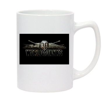 World of Tanks 14oz White Statesman Mug