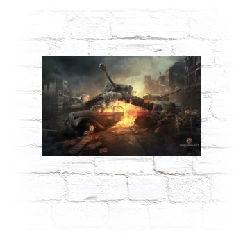 World of Tanks Metal Wall Art