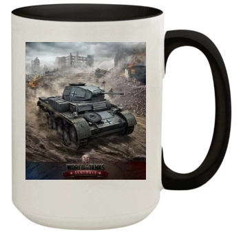 World of Tanks 15oz Colored Inner & Handle Mug