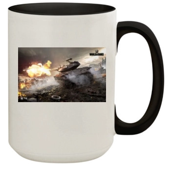 World of Tanks 15oz Colored Inner & Handle Mug