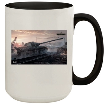 World of Tanks 15oz Colored Inner & Handle Mug