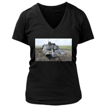 World of Tanks Women's Deep V-Neck TShirt