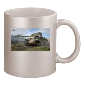 World of Tanks 11oz Metallic Silver Mug