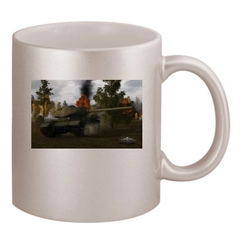 World of Tanks 11oz Metallic Silver Mug