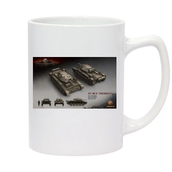 World of Tanks 14oz White Statesman Mug