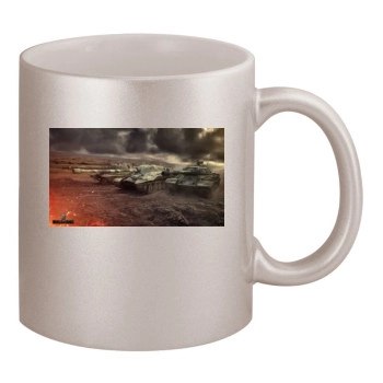 World of Tanks 11oz Metallic Silver Mug