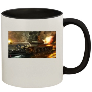 World of Tanks 11oz Colored Inner & Handle Mug