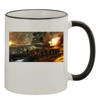 World of Tanks 11oz Colored Rim & Handle Mug