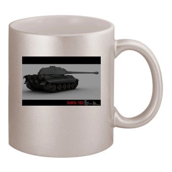 World of Tanks 11oz Metallic Silver Mug