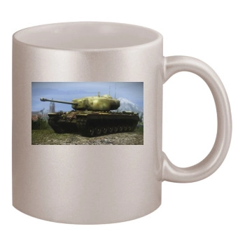 World of Tanks 11oz Metallic Silver Mug