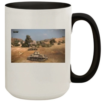 World of Tanks 15oz Colored Inner & Handle Mug