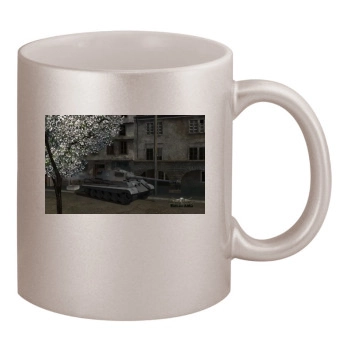 World of Tanks 11oz Metallic Silver Mug