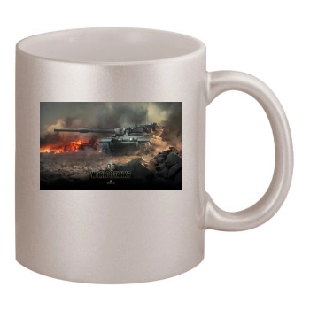 World of Tanks 11oz Metallic Silver Mug