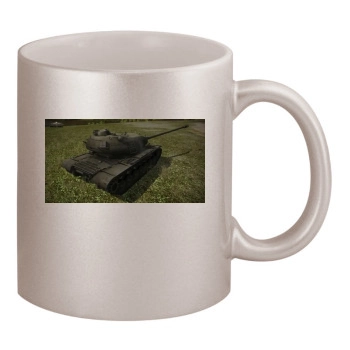 World of Tanks 11oz Metallic Silver Mug