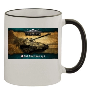 World of Tanks 11oz Colored Rim & Handle Mug