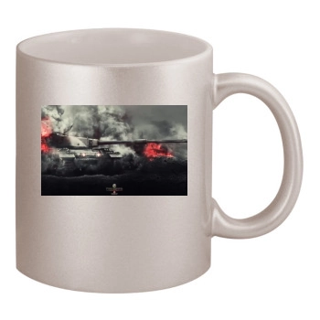 World of Tanks 11oz Metallic Silver Mug