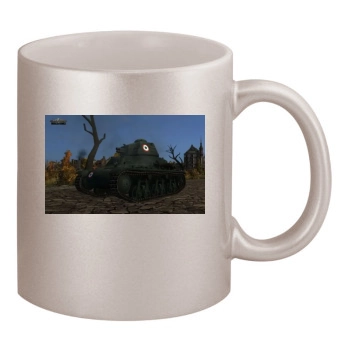 World of Tanks 11oz Metallic Silver Mug