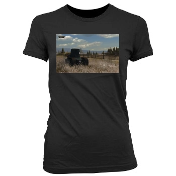 World of Tanks Women's Junior Cut Crewneck T-Shirt