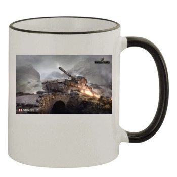 World of Tanks 11oz Colored Rim & Handle Mug