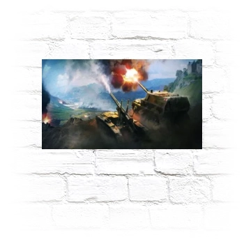 World of Tanks Metal Wall Art