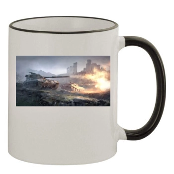 World of Tanks 11oz Colored Rim & Handle Mug