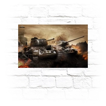 World of Tanks Metal Wall Art