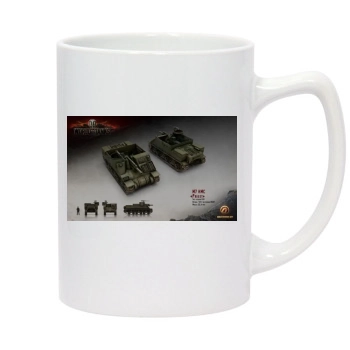 World of Tanks 14oz White Statesman Mug